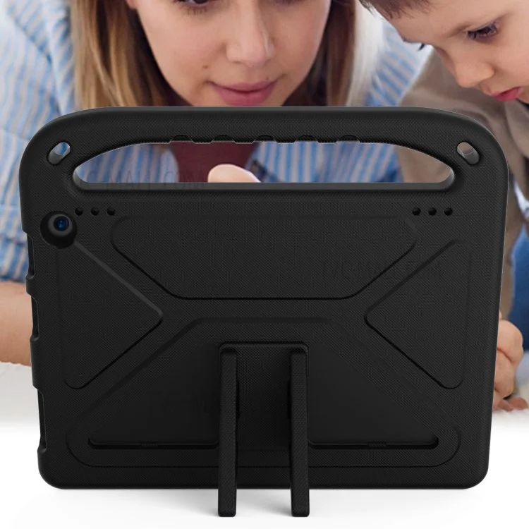Handle Kickstand Design Hard EVA Tablet Case Cover for Amazon Fire HD 10 (2021) - Black