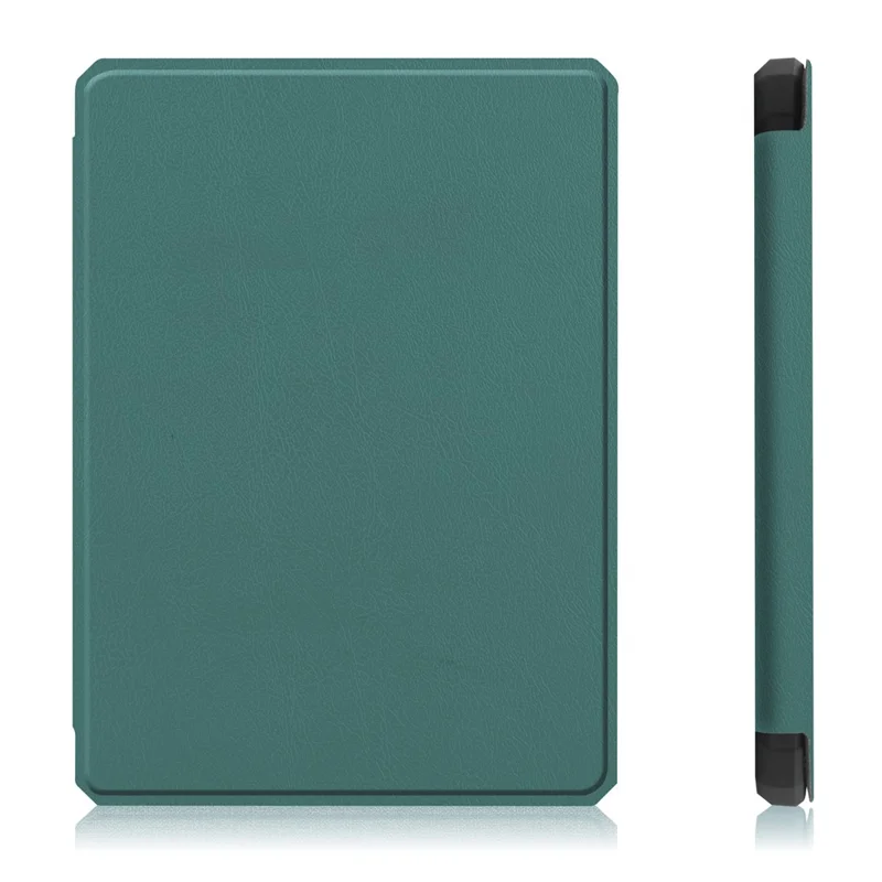 For Amazon Kindle Paperwhite 5 (2021) 6.8-inch Drop-Resistant PU Leather + TPU Protective Case Auto Wake/Sleep Case - Dark Green