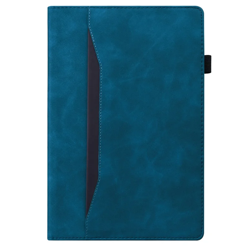TPU+PU Leather Flip Tablet Case Wallet Design Business Style Protection Cover with Stand for Amazon Kindle Paperwhite 5 (2021) - Blue