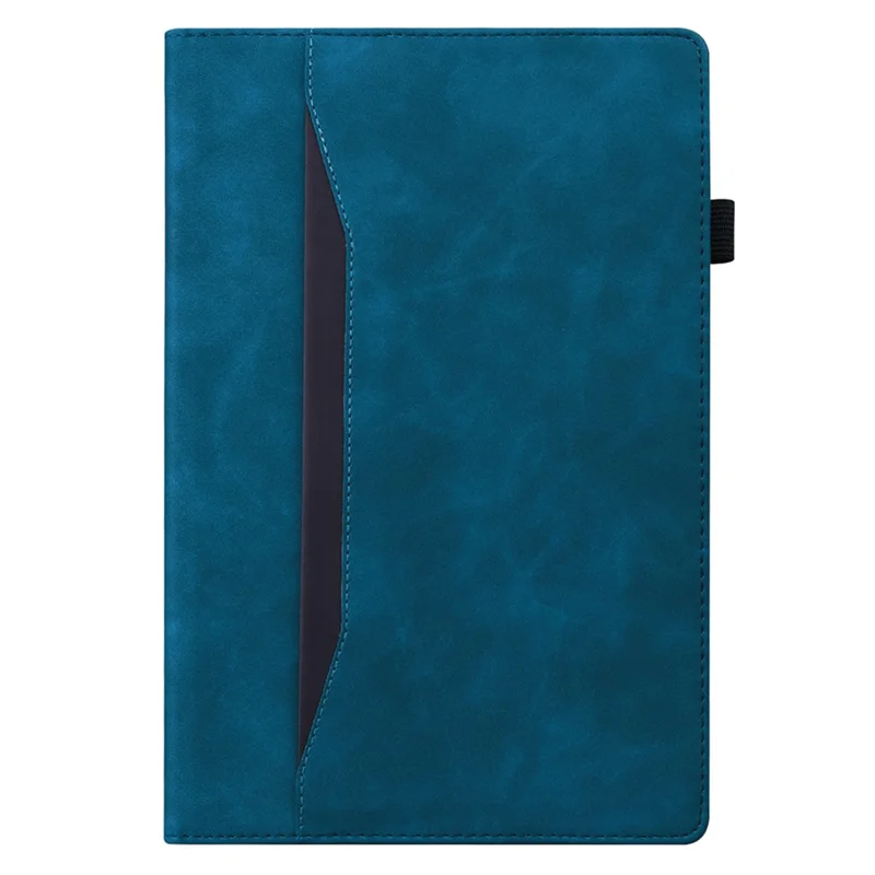 TPU+PU Leather Flip Tablet Case Wallet Design Business Style Protection Cover with Stand for Amazon Kindle Paperwhite 5 (2021) - Blue
