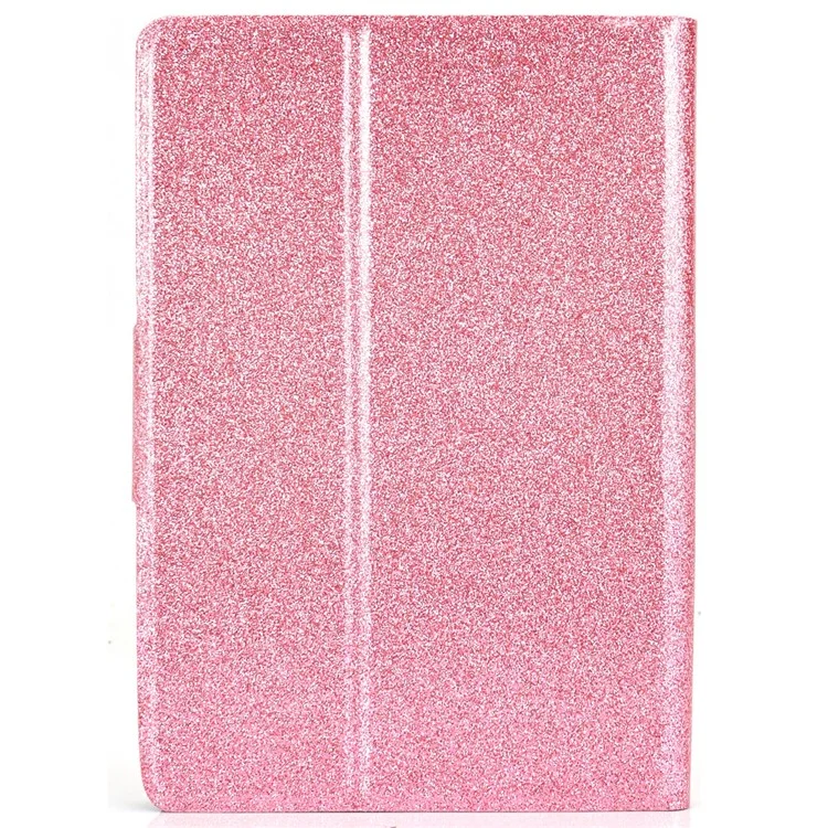 Glitzernder Pulver PU Leder Schockdichte Folio Stand Cover Protektor Mit Kartenschlitzen Für Amazon Kindle Paperwhite 5 (2021) - Rosa