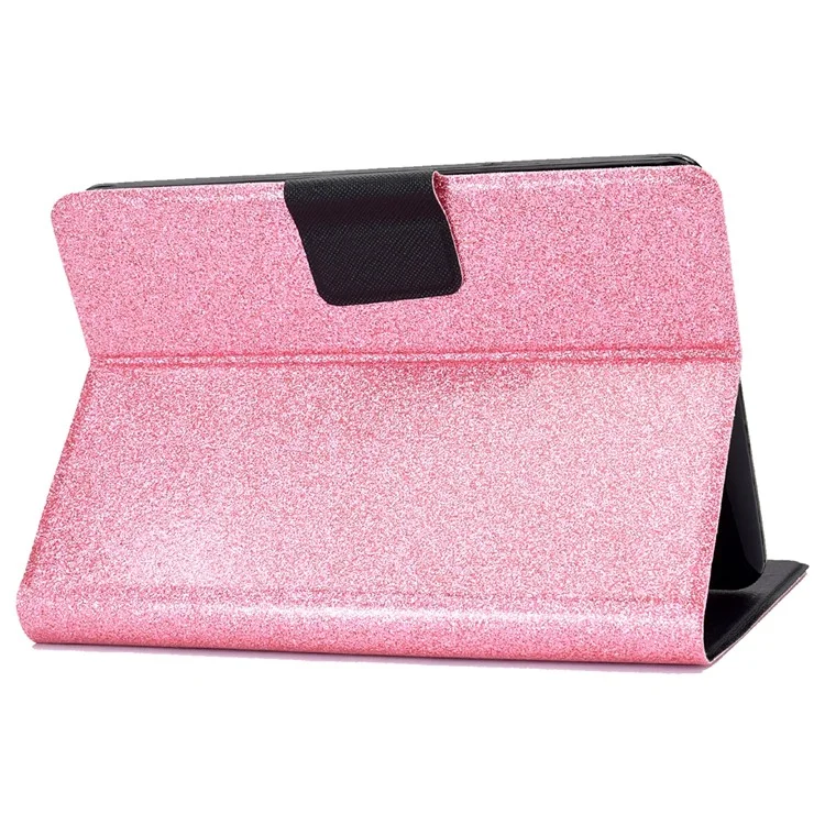 Glitzernder Pulver PU Leder Schockdichte Folio Stand Cover Protektor Mit Kartenschlitzen Für Amazon Kindle Paperwhite 5 (2021) - Rosa