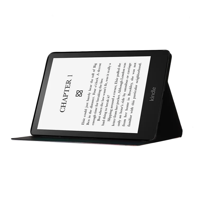 Pattern Printing Card Slots PU Leather Case Stand Cover for Amazon Kindle Paperwhite 5 (2021) - Leopard