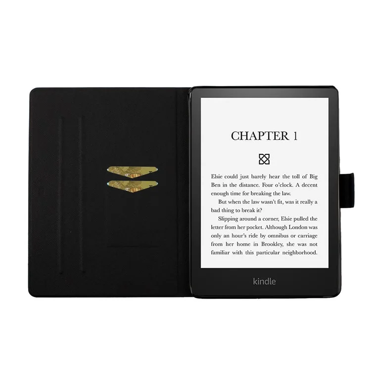 Pattern Printing Card Slots PU Leather Case Stand Cover for Amazon Kindle Paperwhite 5 (2021) - Leopard