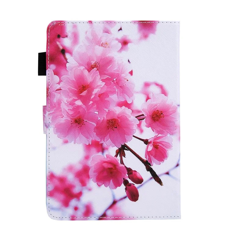 Foldable Stand Card Slots Design Pattern Printing Full Protection Leather Case Cover for Amazon Kindle Paperwhite 5 (2021) - Sakura