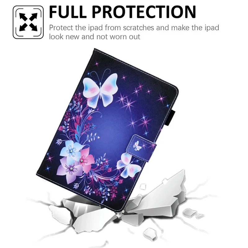 Foldable Stand Card Slots Design Pattern Printing Full Protection Leather Case Cover for Amazon Kindle Paperwhite 5 (2021) - Colorful Butterflies