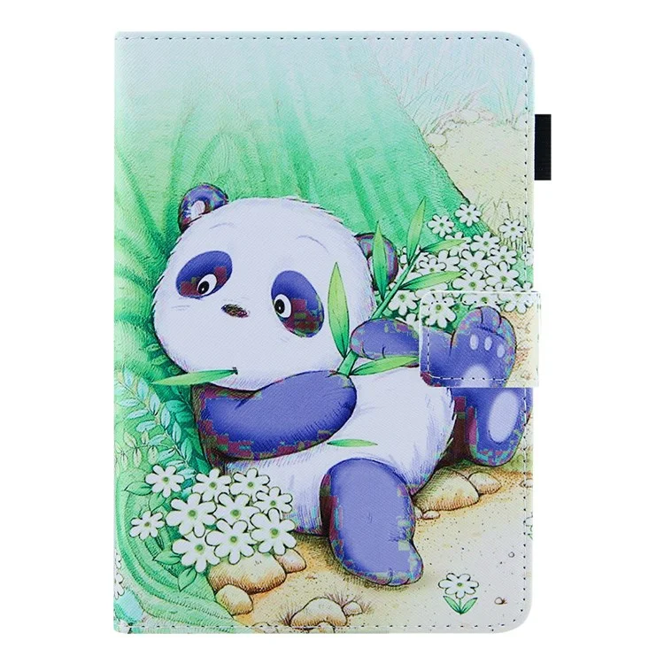 Pattern Printing Stand Card Holder PU Leather Case Cover with Auto Wake/Sleep for Amazon Kindle Paperwhite 5 (2021) - Cute Panda