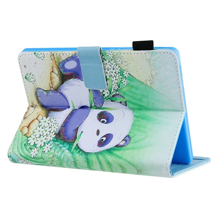 Pattern Printing Stand Card Holder PU Leather Case Cover with Auto Wake/Sleep for Amazon Kindle Paperwhite 5 (2021) - Cute Panda