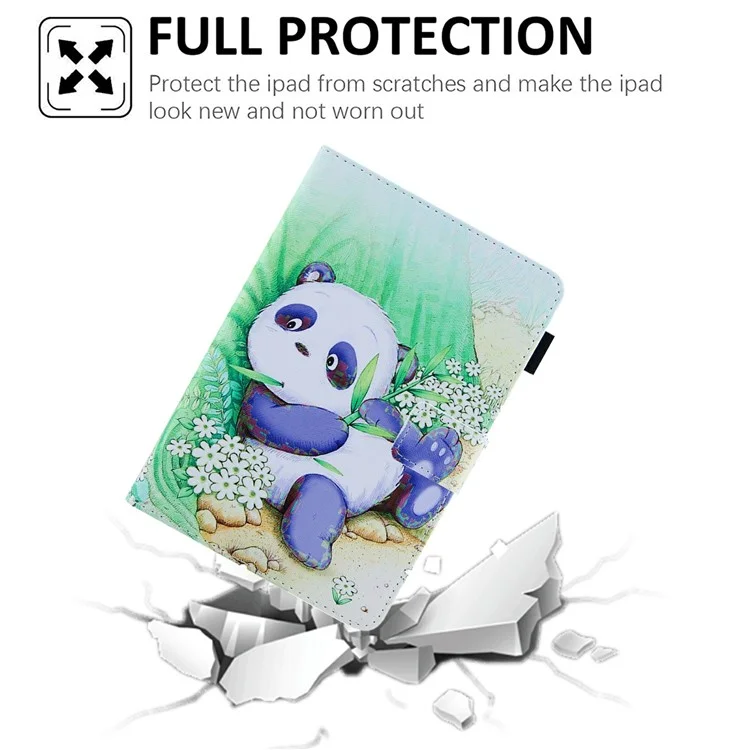 Pattern Printing Stand Card Holder PU Leather Case Cover with Auto Wake/Sleep for Amazon Kindle Paperwhite 5 (2021) - Cute Panda