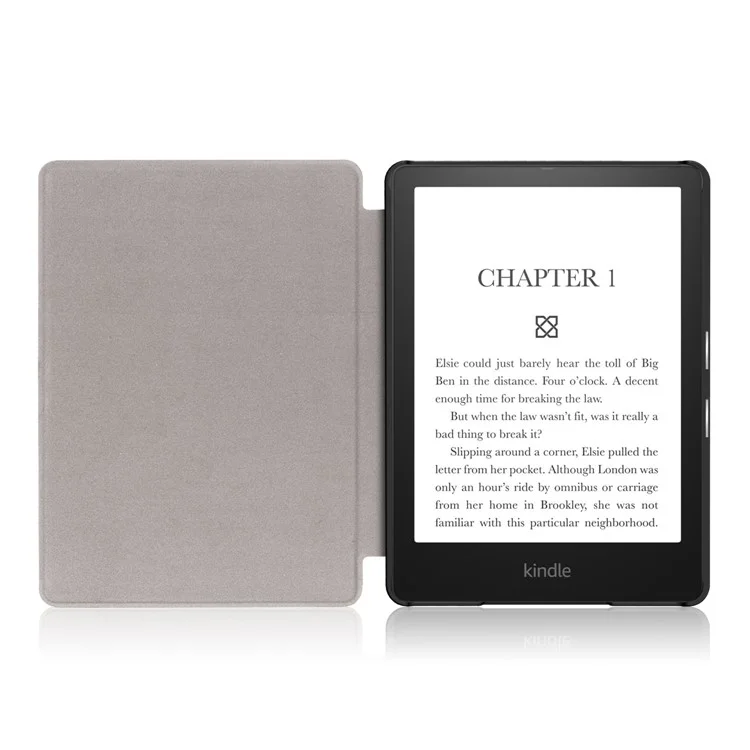 Чехол-обложка с узором из искусственной кожи PU для Amazon Kindle Paperwhite 11 (2021) с функцией автоматического пробуждения/сна - Nebula