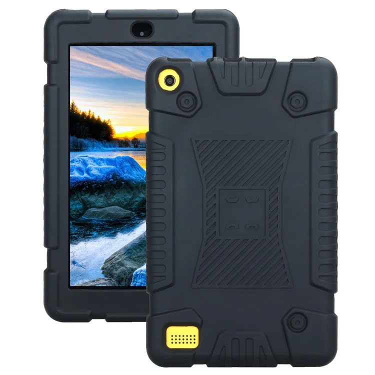 Soft Silicone Protective Shell Case for Amazon Fire 7 2017 - Black