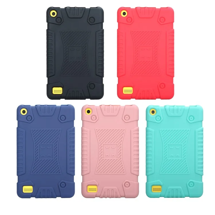 Soft Silicone Protective Shell Case for Amazon Fire 7 2017 - Black