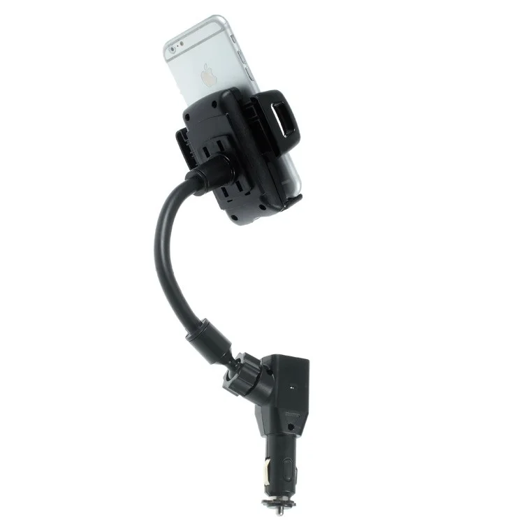 Car Cradle Mount Holder with Dual USB 2.1A Charger for iPhone 6s Plus Samsung Galaxy S6 G920