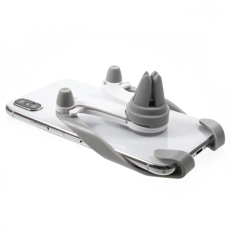 Dual USB Ports Car Charger + Car Air Vent Mount Stand + Type-C Cable Portable Set