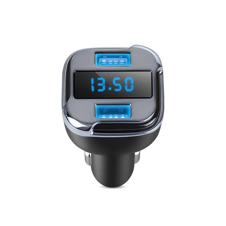 GPS Tracker 4.2A Dual USB Ports LED Display Car Charger for iPhone Samsung Huawei