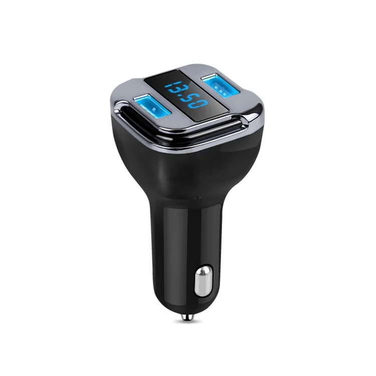 GPS Tracker 4.2A Dual USB Ports LED Display Car Charger for iPhone Samsung Huawei
