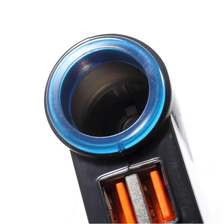 90W 12V/24V Dual USB Car Charger with Dual Cigarette Lighter Sockets for Phones Tablets