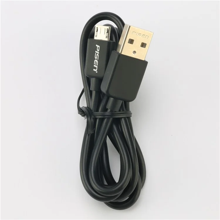 PISEN TS-C063 Dual USB Ports 2A Car Charger for iPhone iPad Samsung Smartphones - Black
