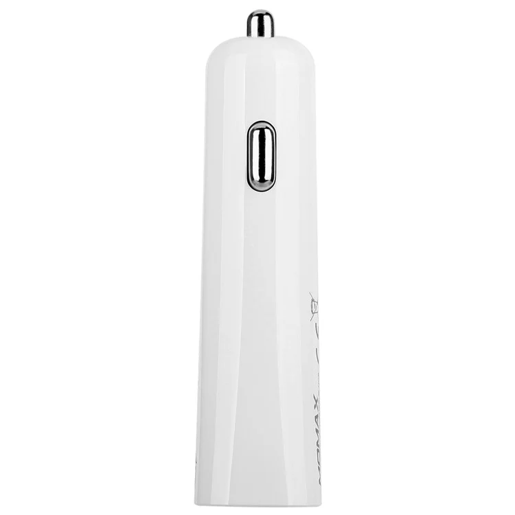 MOMAX PD QC3.0 USB + Type-C Ports Car Charger - White