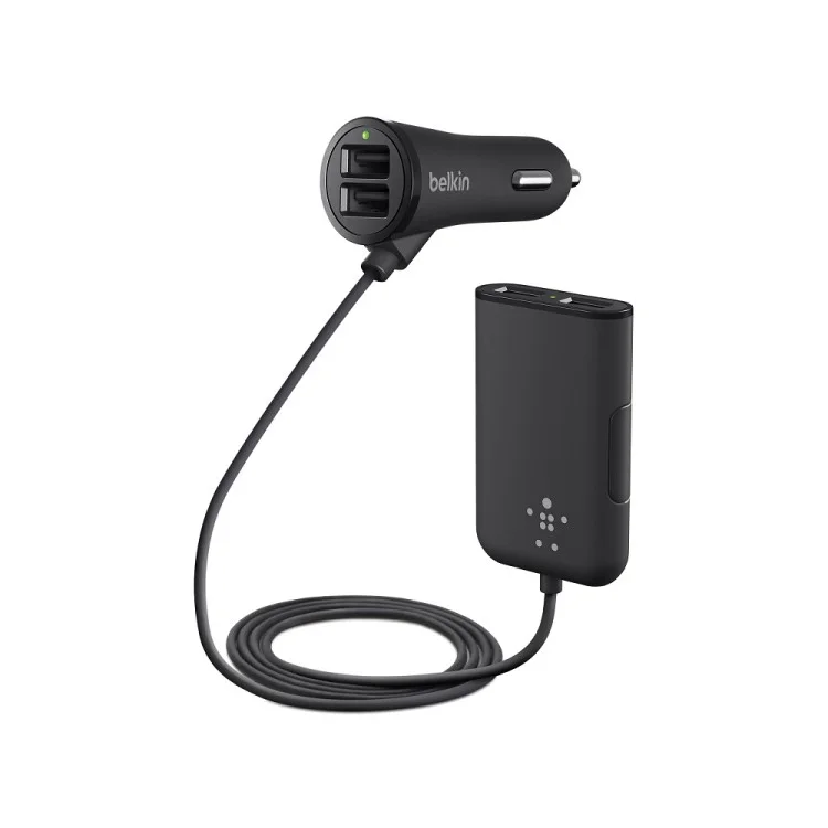BELKIN Original Road Rockstar 4-Port 7.2A 36W Car Charger with 1.8m Cable (F8M935bt06)
