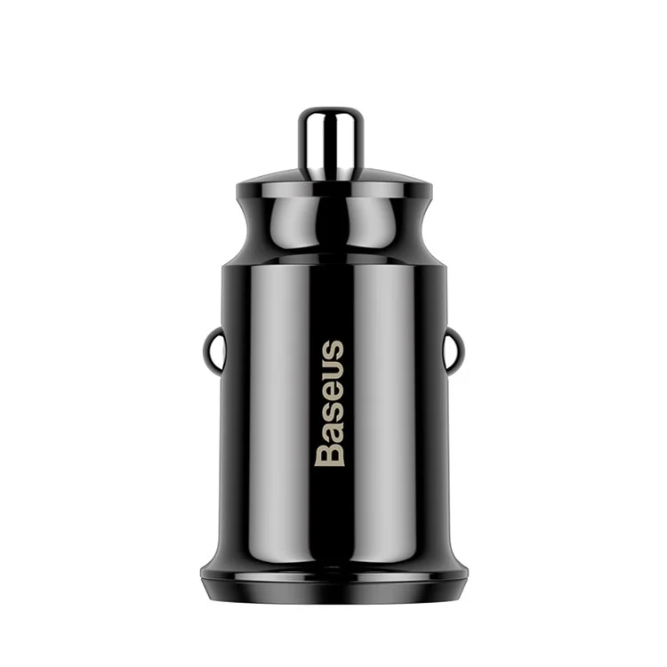 BASEUS Mini Smart Car Charger CE/FCC/ROHS Certified 3.1A Dual USB Quick Charge Car Adapter for iPhone iPad Samsung - Black