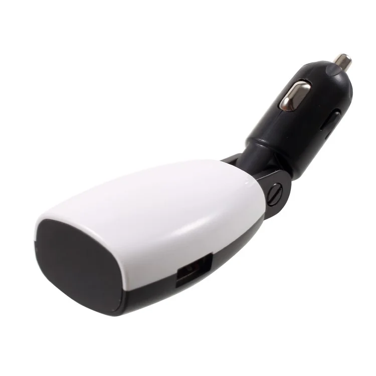 Intelligent 3.1A Dual USB Car Charger with LED Voltage Display and Adjustable Angle