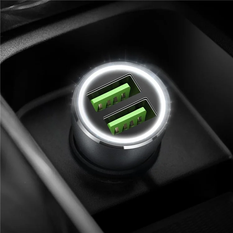 DUX DUCIS B10 36W Dual Ports QC3.0 Quick Charge USB Car Charger for iPhone Samsung Huawei