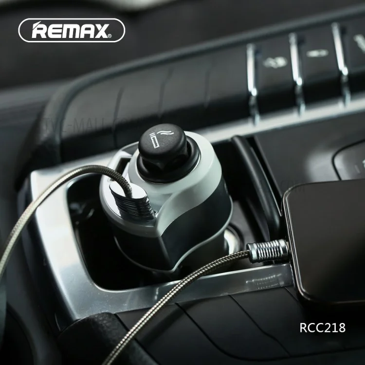 REMAX Journey Series 4.8A Two USB Car Charger for iPhone iPad Samsung HTC - Black