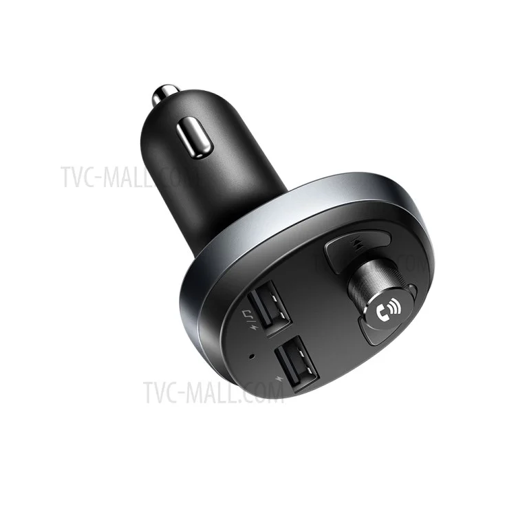 MCDODO CC-6880 Bluetooth FM Transmitter Car Charger Wireless Bluetooth FM Radio Adapter Music Player - Black