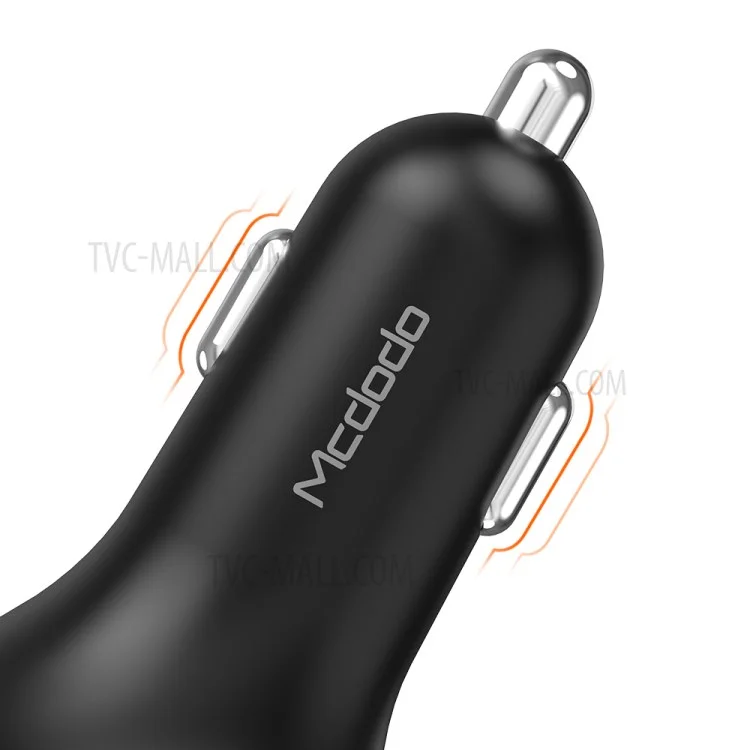 MCDODO CC-6880 Bluetooth-FM-Transmitter-Autoladegerät Kabellose Bluetooth-FM-Radioschnittstelle Musikplayer - Schwarz