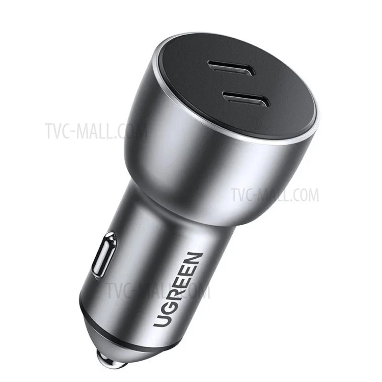 UGREEN 70594 36W Dual USB-C Ports PD Fast Charging Phone Car Charger Power Adapter