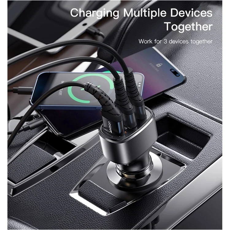 MiniPhone YESIDO Y46 QC 3.0 - Smart Car Charger 3 USB Port 42W Mini Phone Charger für iPhone / Samsung / Huawei / HTC