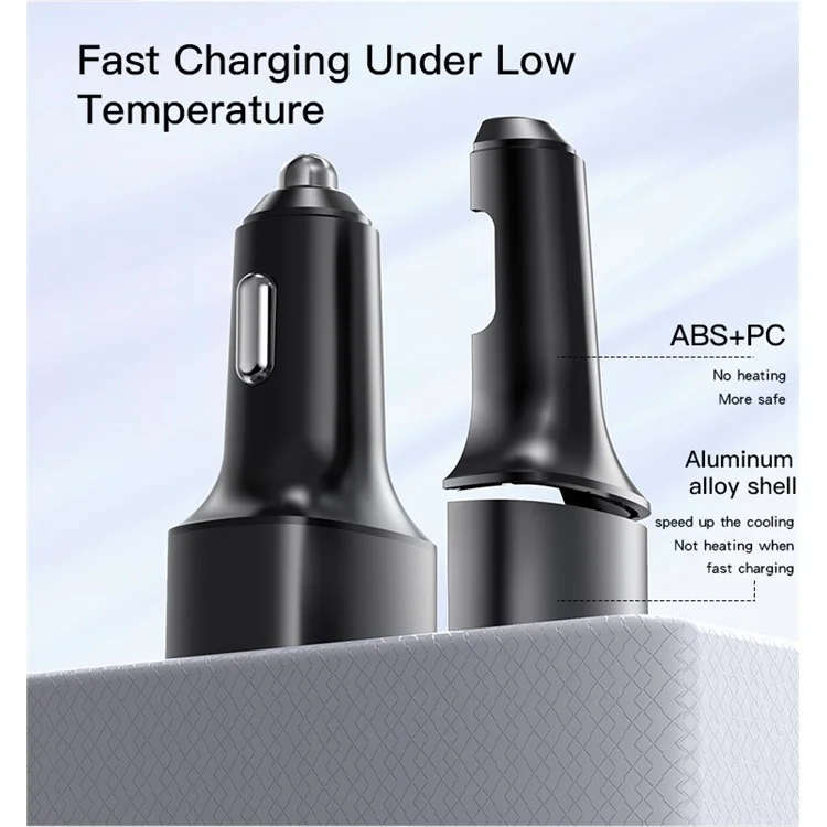 MiniPhone YESIDO Y46 QC 3.0 - Smart Car Charger 3 USB Port 42W Mini Phone Charger für iPhone / Samsung / Huawei / HTC