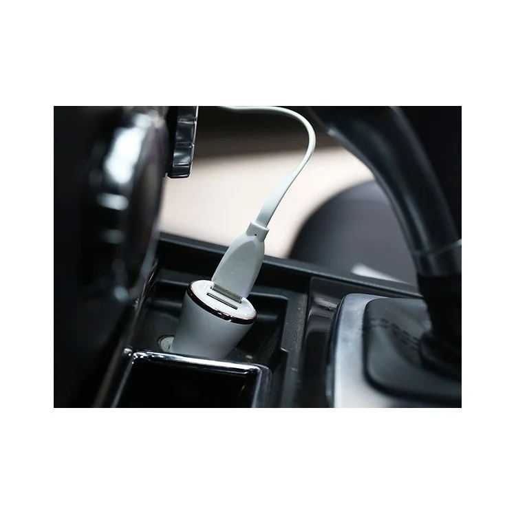 REMAX Dolfin Triple Ports 3.4A USB Car Charger for iPhone iPad Samsung HTC - Rose Gold Color