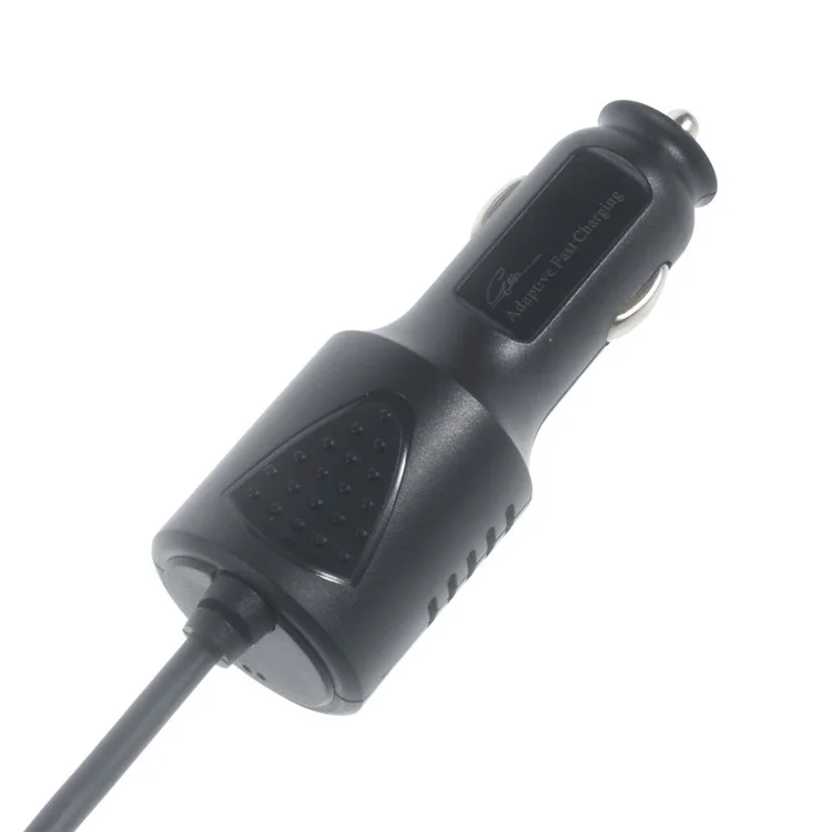 Vehicle Car Charger with USB Type-C Coiled Cable for LG G5/Xiaomi Mi 5 Etc - Black