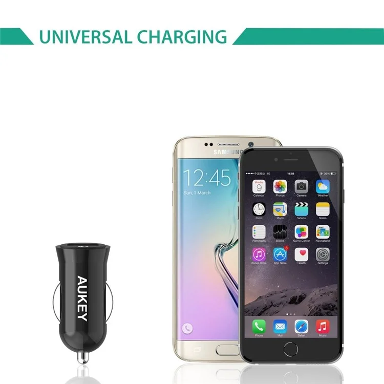 AUKEY CC-T10 19.5W USB Car Charger with Quick Charge 3.0 & AiPower