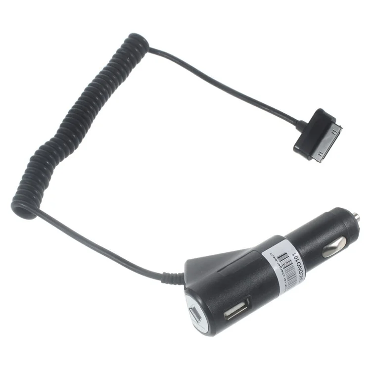Car Charger with Coiled Cord for Samsung Galaxy Tab 7.7/8.9/10.1/7.0 Plus, Tab 2 7/10.1, Note 10.1