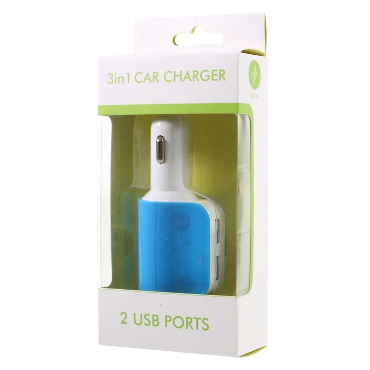 5V 2.1A Dual USB Ports Car Charger for iPhone/iPad/Samsung