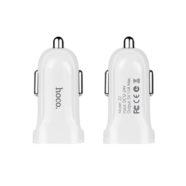 HOCO Z2 5V 1.5A Single USB Car Charger for iPhone Samsung
