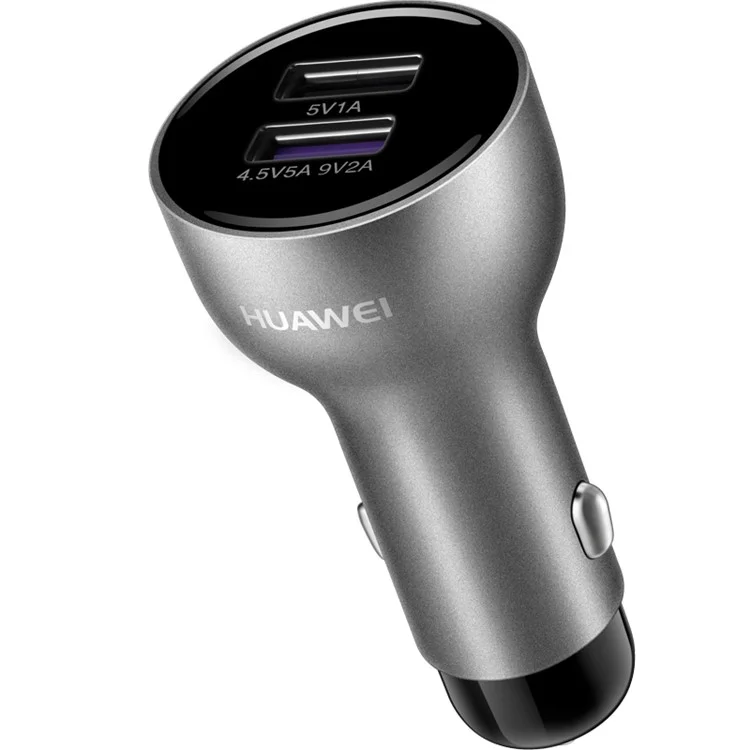 HUAWEI SuperCharge Car Quick Charger 4.5V/5A 9V/2A Dual USB Car Charger for Huawei Mate 9 etc. - Black