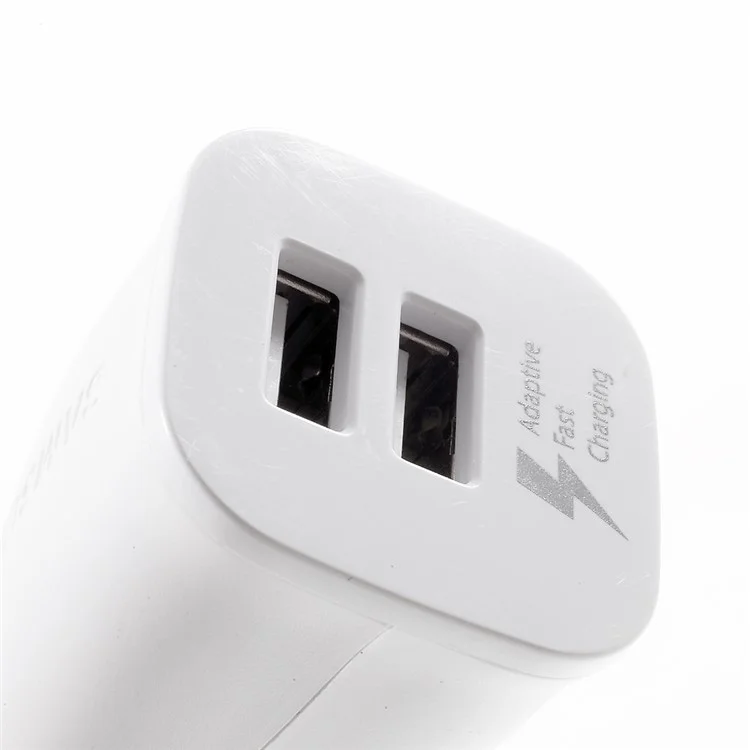 SAMSUNG OEM 2 USB Ports Adaptive Fast Charging Car Charger + Micro USB Cable - White