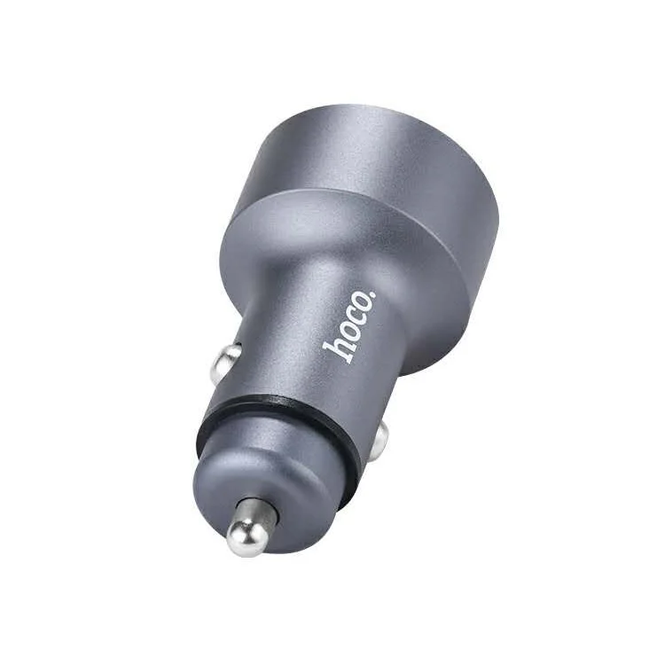 HOCO Z9 2 USB Ports Output Car Charger with Digital Display for Phones Tablets