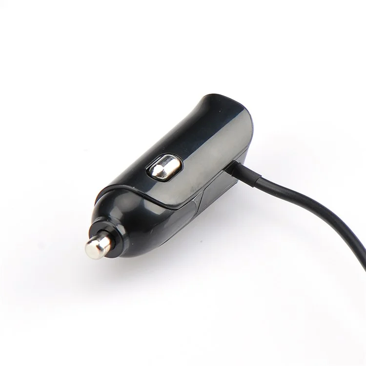 D8 2-in-1 FM Bluetooth Transmitter + 5V/1A USB Car Charger Car Kit for iPhone 7, Samsung S8 etc. - Black