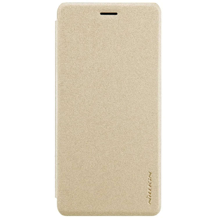 NILLKIN Sparkle Series for Meizu PRO 7 Flip Leather Protection Case Accessory - Gold