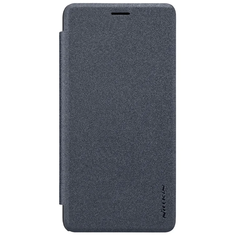 NILLKIN Sparkle Series Auto-wake/sleep Leather Mobile Flip Case for Meizu M6 Note - Black