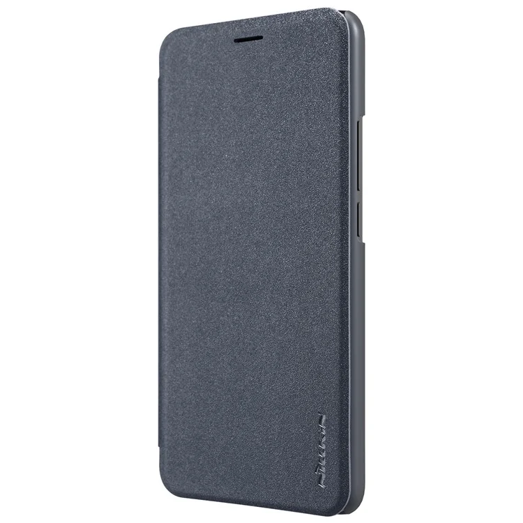 NILLKIN Sparkle Series Auto-wake/sleep Leather Mobile Flip Case for Meizu M6 Note - Black