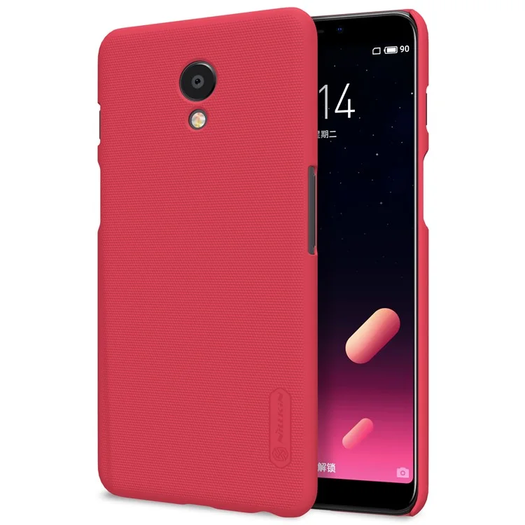 NILLKIN Super Frosted Shield PC Hard Case + Screen Film for Meizu M6s - Red