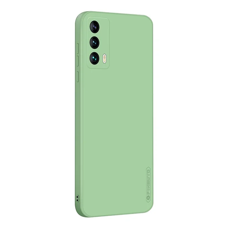 PINWUYO Soft Silicone Cover for Meizu 18 / 18S, Precise Cutouts Smooth Texture Shockproof Protective Phone Case - Green
