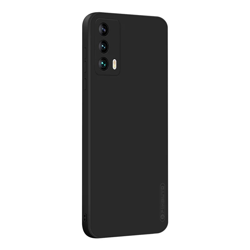 PINWUYO Zachte Siliconen Hoesje voor Meizu 18 / 18S, Precieze Uitsparingen, Soepele Textuur, Stootvaste Beschermmende Telefoonhoes - Zwart