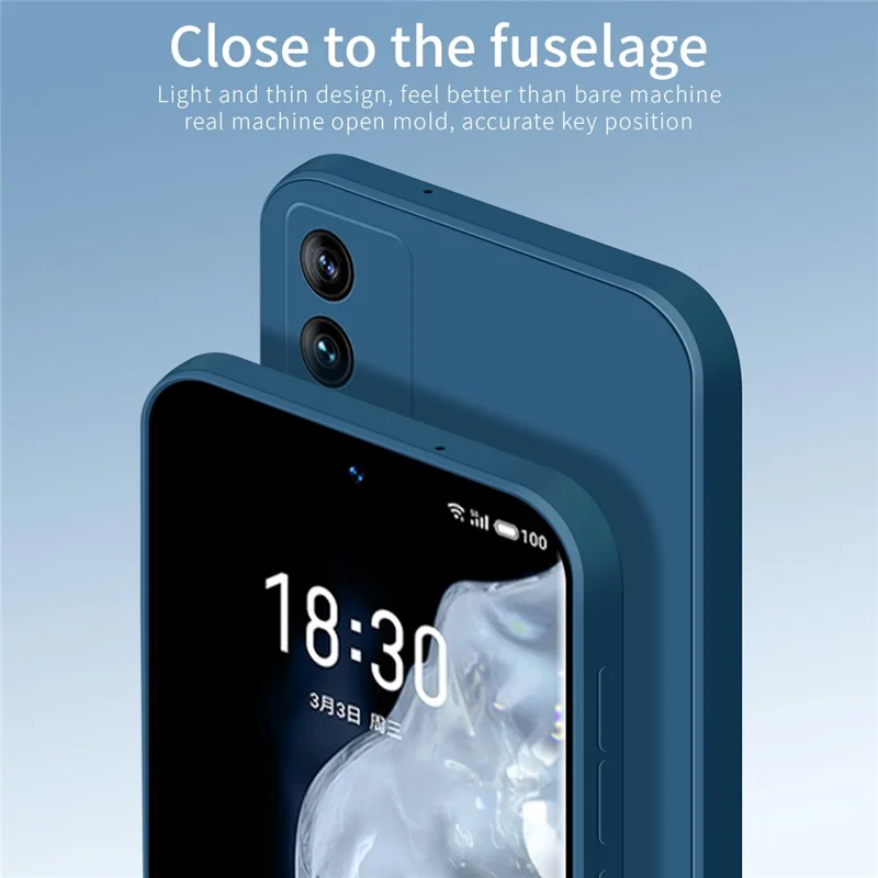 PINWUYO Zachte Siliconen Hoesje voor Meizu 18 / 18S, Precieze Uitsparingen, Soepele Textuur, Stootvaste Beschermmende Telefoonhoes - Zwart